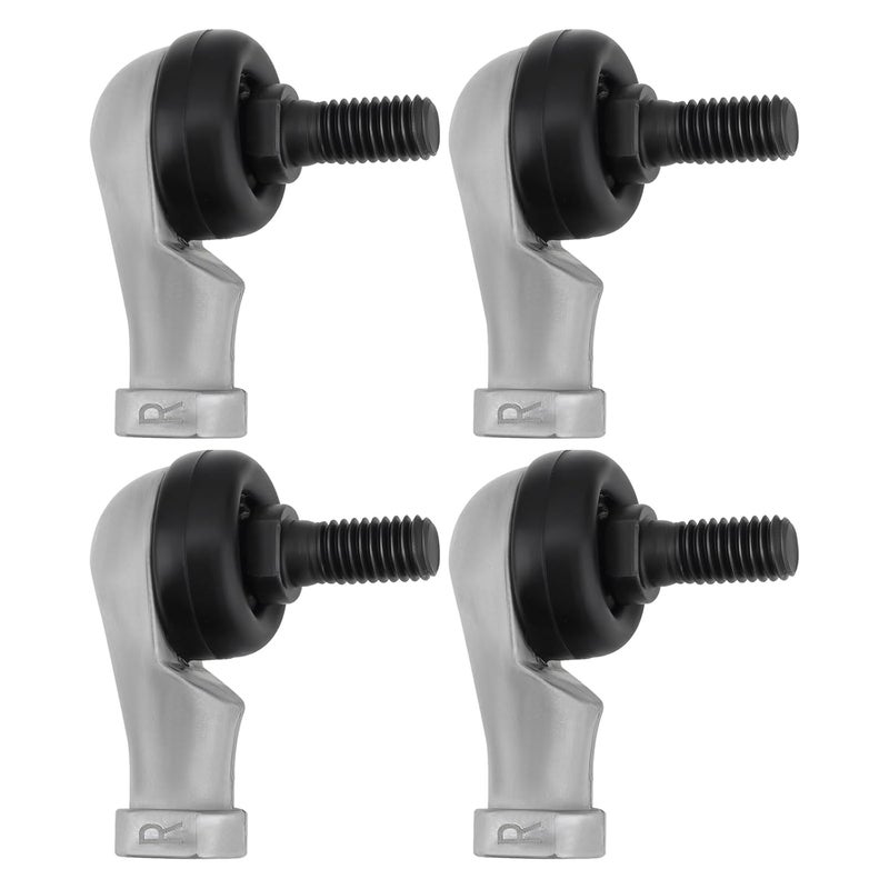 SING F LTD 4Pcs M8x1.25 Right Hand Thread Ball Joint Angle Joint Joint Bearing Ball Joint Steel Galvanized Male Rod End Bearing Ball Joint - Image 1